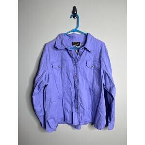 Bob Mackie Wearable Art Purple Embroidered Jacket XL